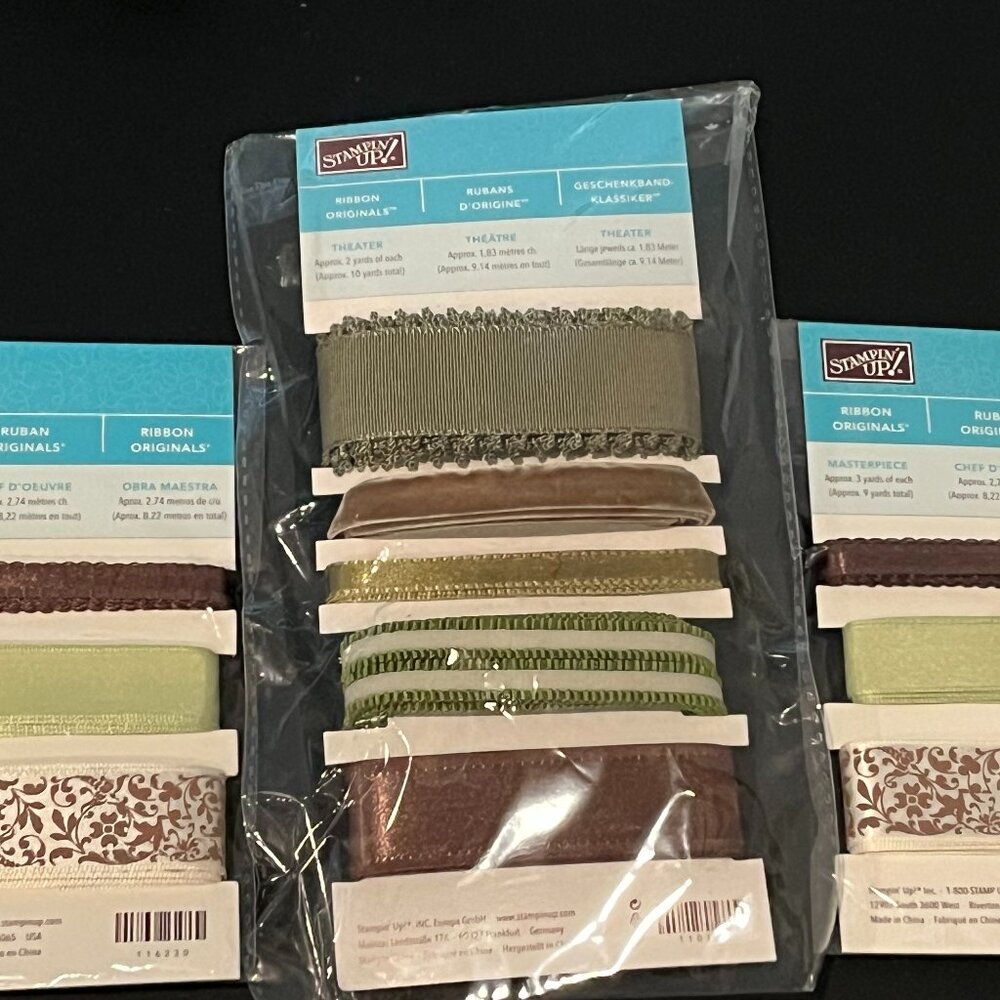 Stampin' Up! Ribbon Originals - 3 packs NWT - Picture 1 of 3